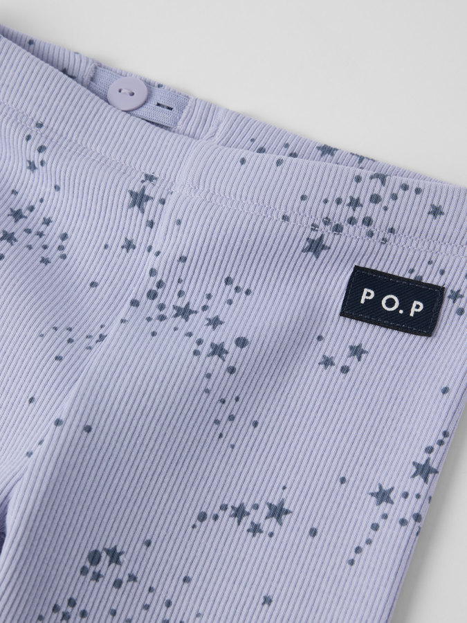 Gerippte Leggings Sterne