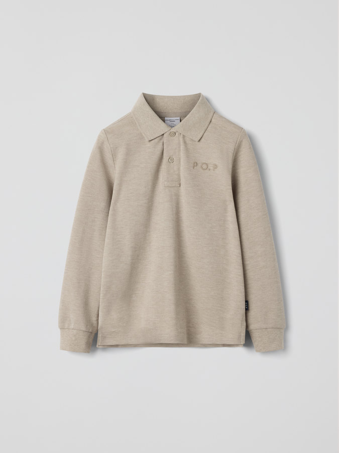 Langärmliges Poloshirt
