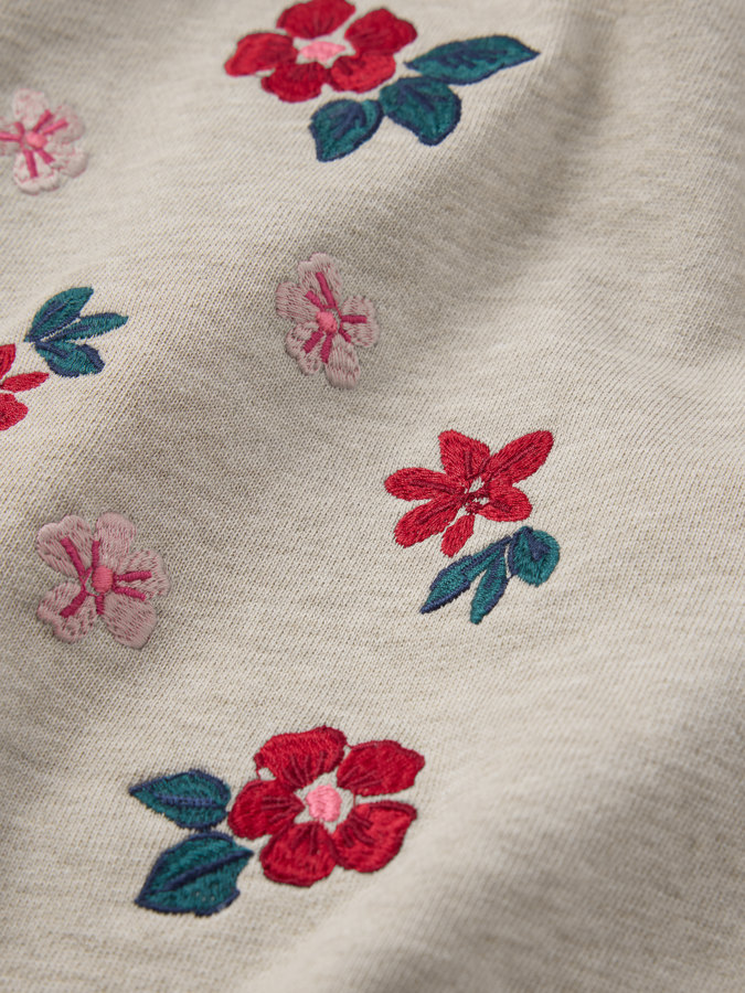 Sweatshirt Blumenmotiv