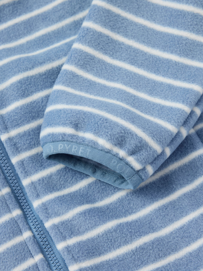 Fleecejacke mit Taschen, gestreift Fleecejacke mit Taschen, gestreift