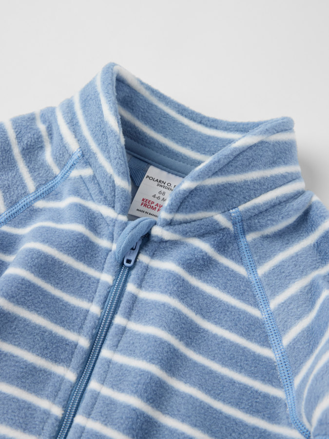 Fleeceoverall, gestreift