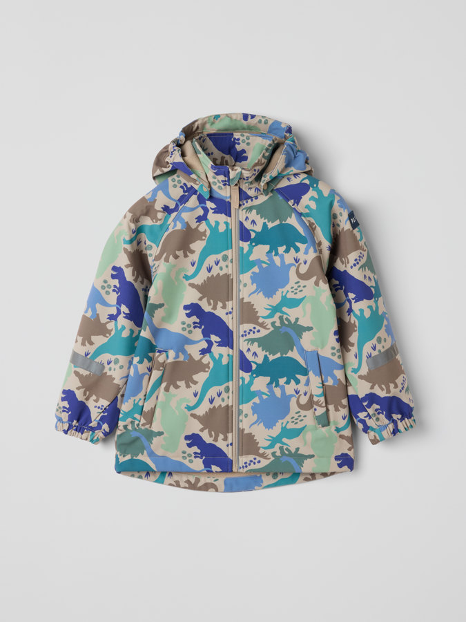 Winddichte Softshelljacke mit Dinosauriern Winddichte Softshelljacke mit Dinosauriern