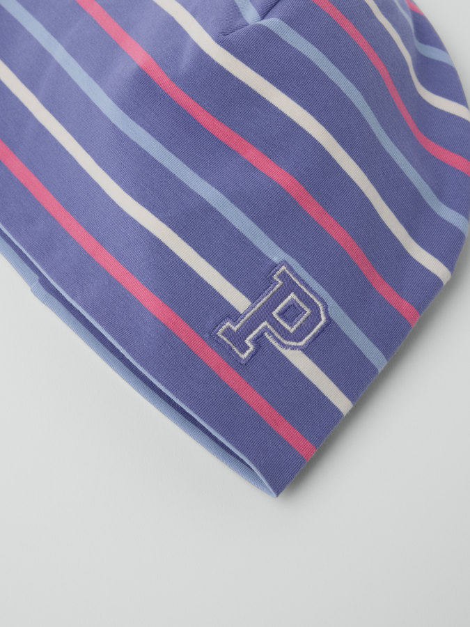 Trikotmütze P-Applikation, gestreift Trikotmütze P-Applikation, gestreift