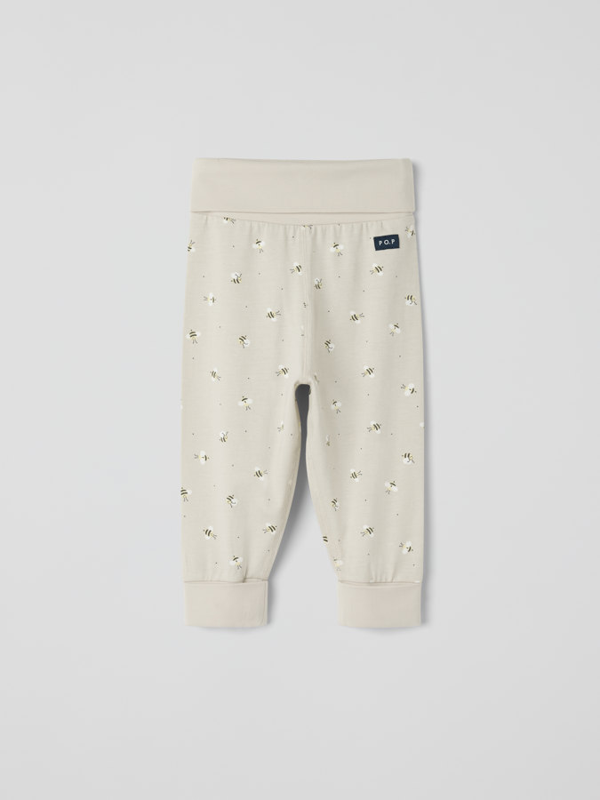 Hose mit umklappbaren Bündchen, Bienen