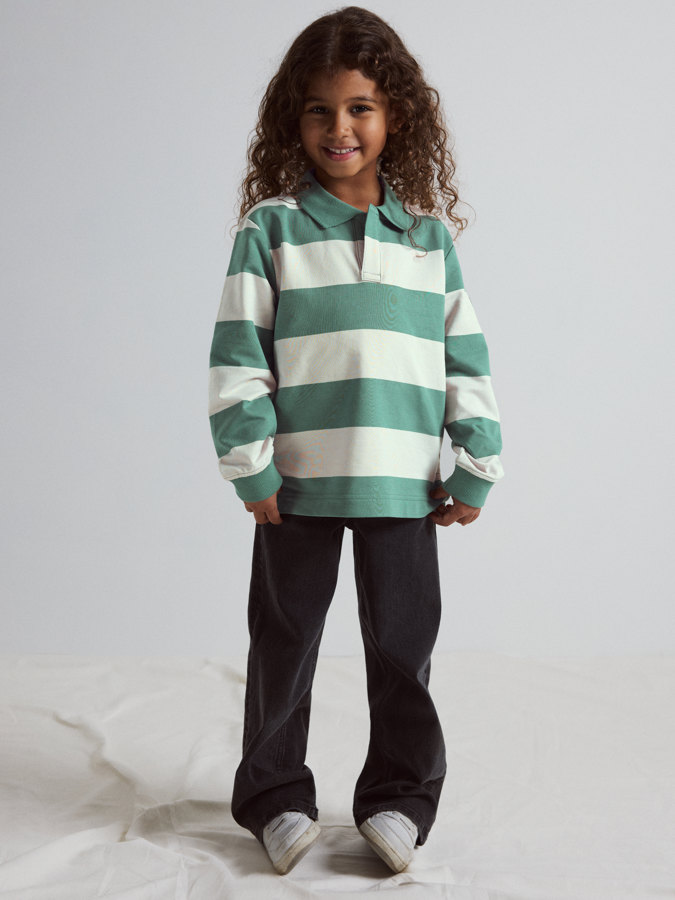 Langärmliges Rugbyshirt Langärmliges Rugbyshirt