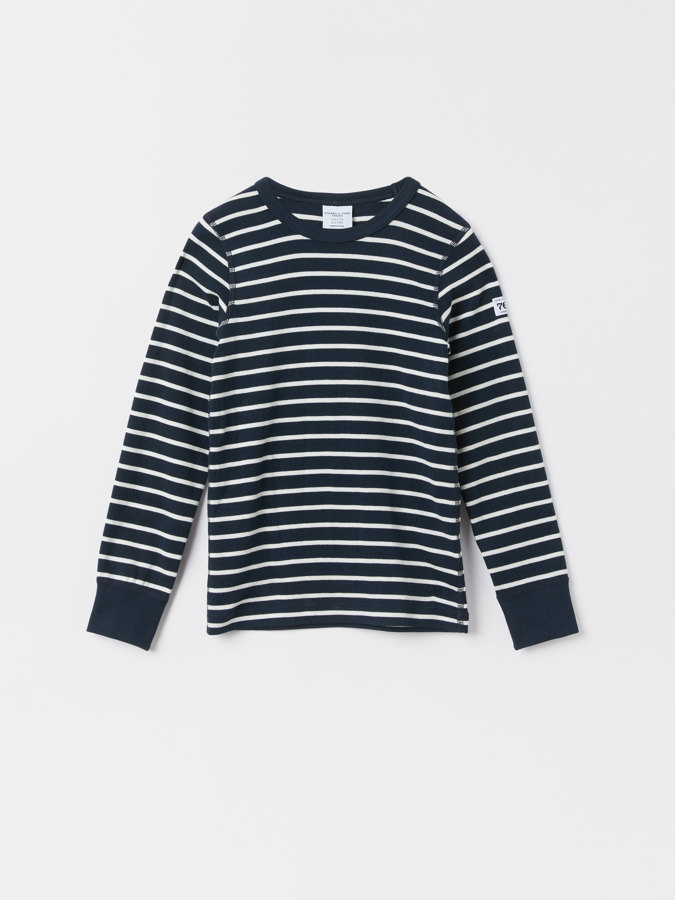 Langarm-T-Shirt gestreift