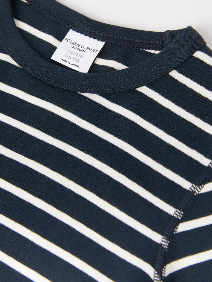 Langarm-T-Shirt gestreift