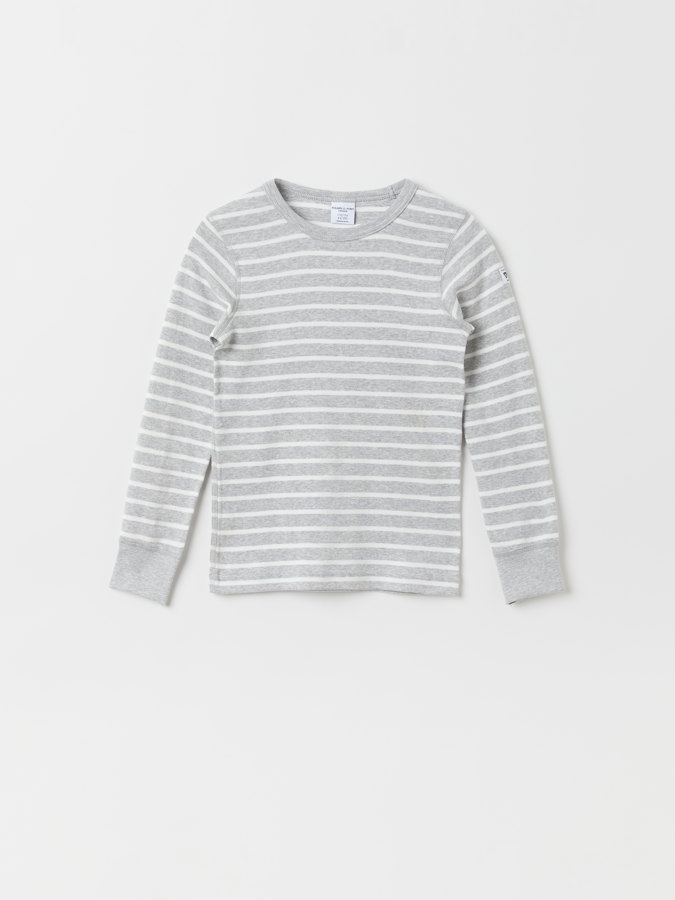 Langarm-T-Shirt gestreift