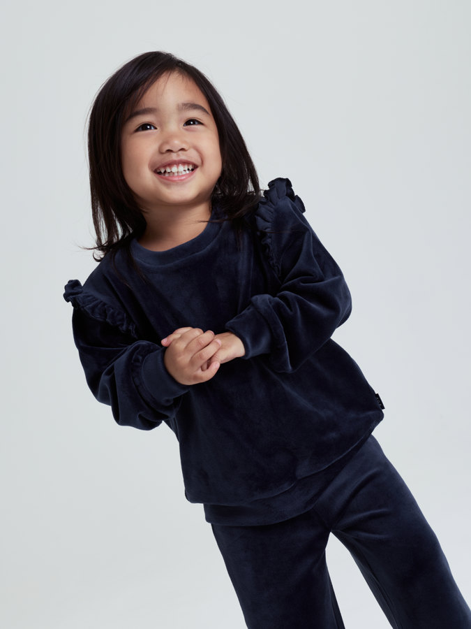 Velourpullover