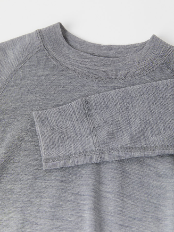 Langes Unterhemd aus Merinowolle Langes Unterhemd aus Merinowolle