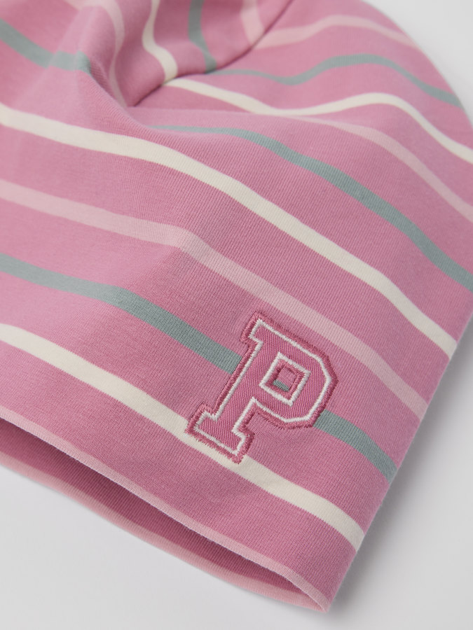 Trikotmütze P-Applikation gestreift Trikotmütze P-Applikation gestreift