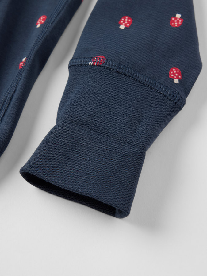 Verlängerbarer Wickelbody mit Pilzen Verlängerbarer Wickelbody mit Pilzen