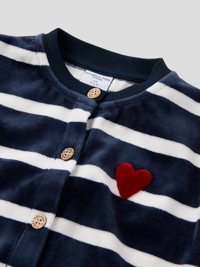 Gestreifter Velouroverall Gestreifter Velouroverall